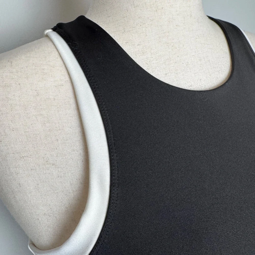 Active Domino Crop Top Racerback Tank Top - Picture 2 of 4